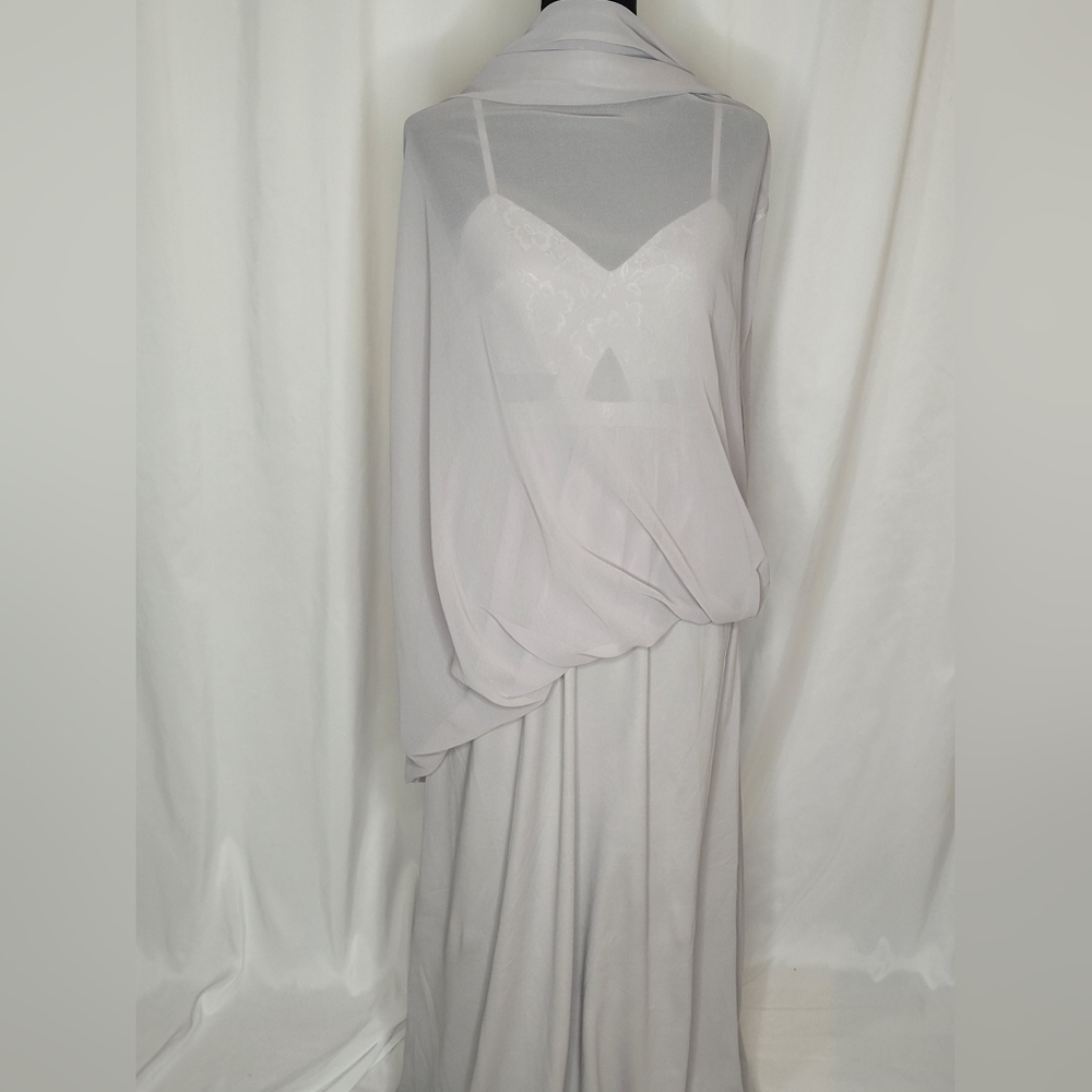 Maniju Lace Chiffon Formal Dress NWT - Size L - Picture 8 of 12